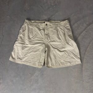 Vintage Bike Pleated Chino Shorts Mens L Khaki Tan Retro Gorpcore 90s Sportswear
